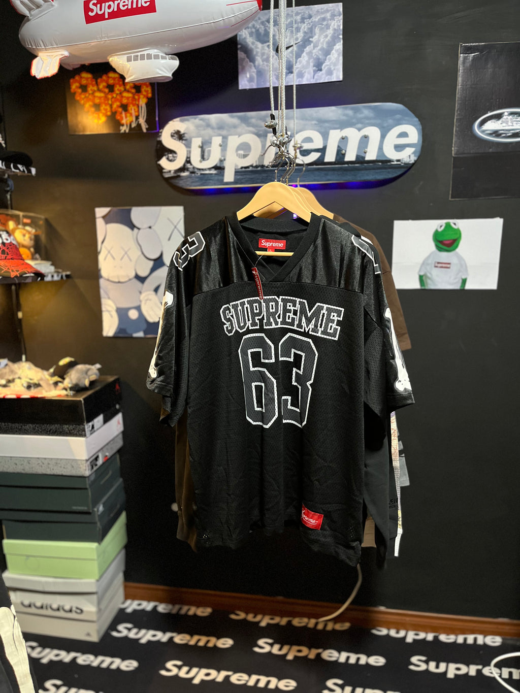 Supreme Playera Stadium Bones Football Black