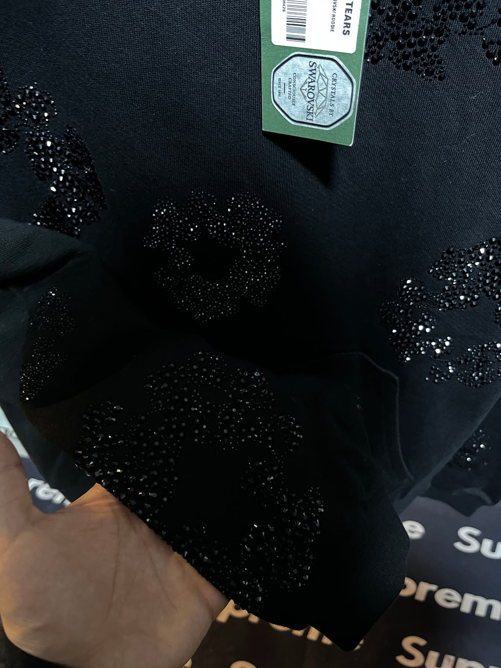 Denim Tears Black on Black Swarovsky