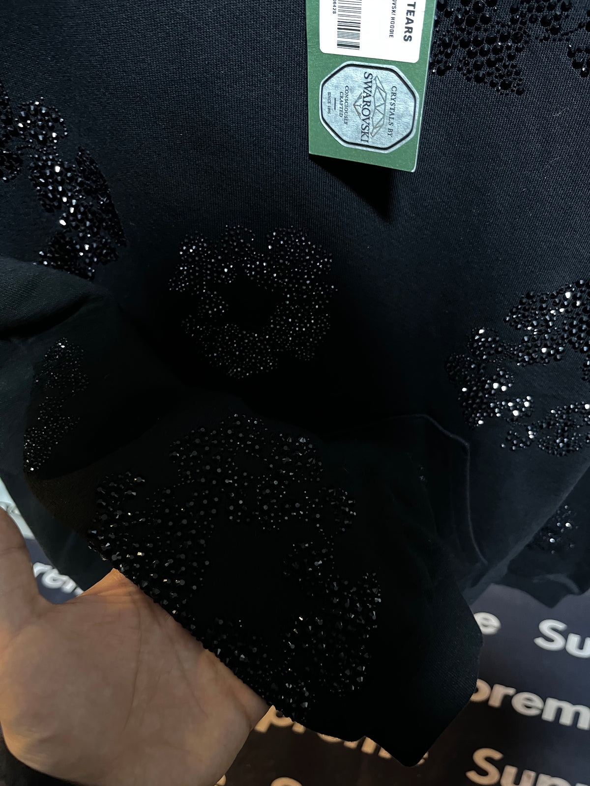 Denim Tears Black on Black Swarovsky
