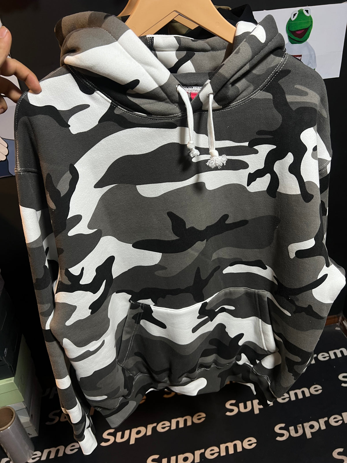 Supreme Satin Applique Hoodie Snow Camo (SS26) – Takeoff ...