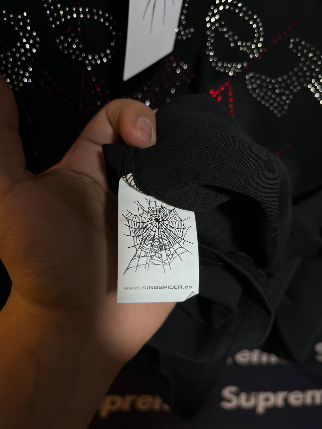 Sp5der Rhinestones Tee