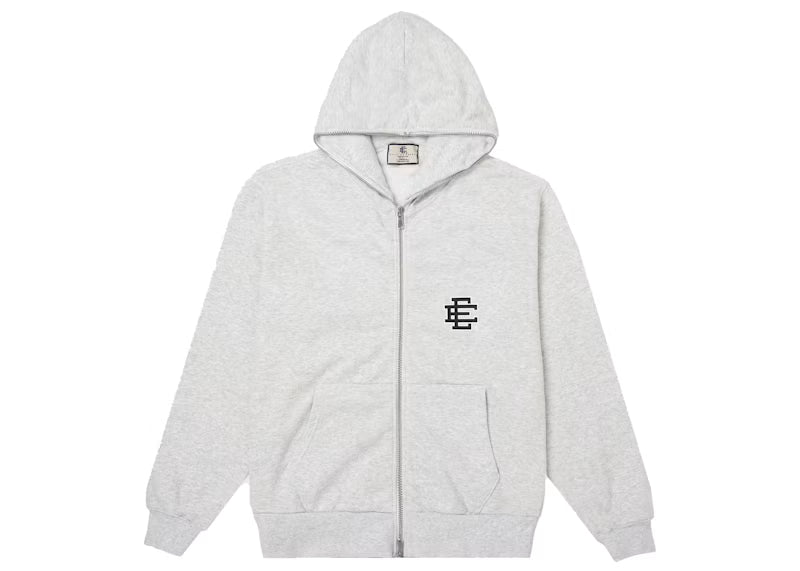 Eric Emanuel EE Basic Full Zip Hoodie Heather Grey