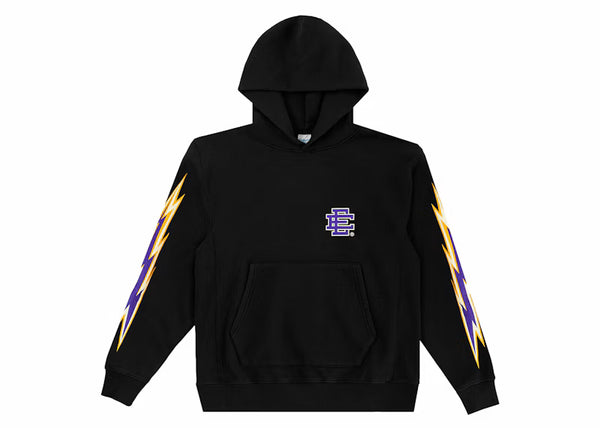Eric Emanuel EE Basic Hoodie Black/Purple - frontal