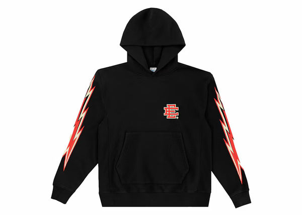 Eric Emanuel EE Basic Hoodie Black/Red - frontal