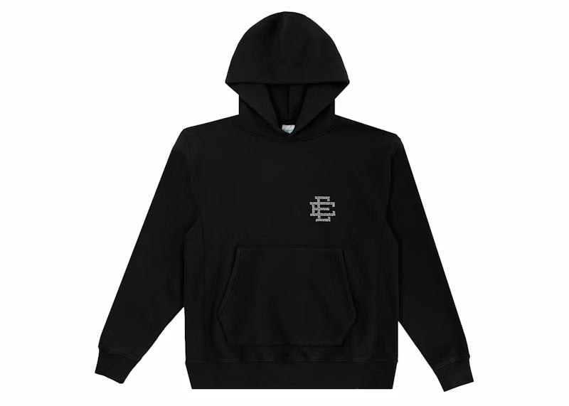 Eric Emanuel EE Basic Swarovski Hoodie Black - frontal