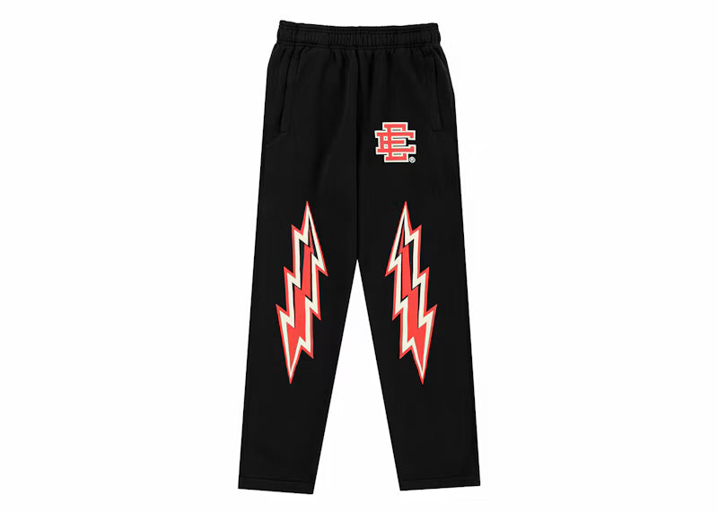 Eric Emanuel EE Basic Sweatpant Black/Red - frontal