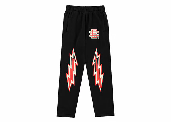 Eric Emanuel EE Basic Sweatpant Black/Red - frontal