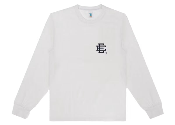 Eric Emanuel EE Long Sleeve T-Shirt White/Black - frontal