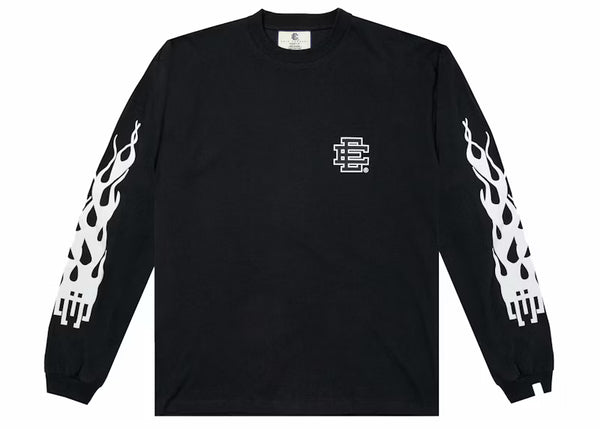 Eric Emanuel EE Long Sleeve T-Shirt White/Grey - frontal