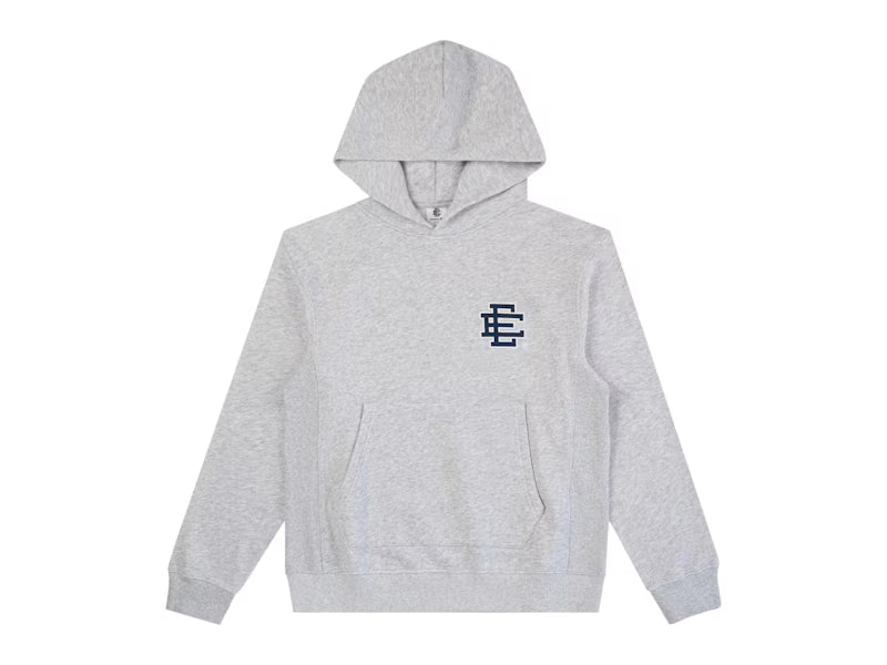 Eric Emanuel EE New York Yankees Hoodie Heather Grey/Navy - frontal