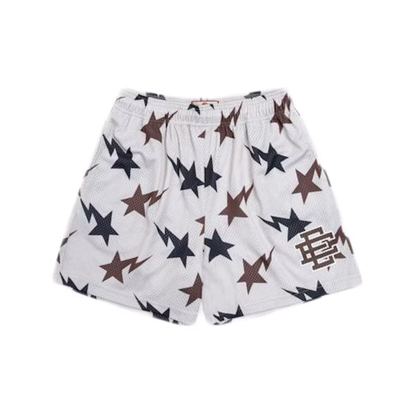 Eric Emanuel x BAPE EE Basic Short Cream/Brown/Navy - frontal