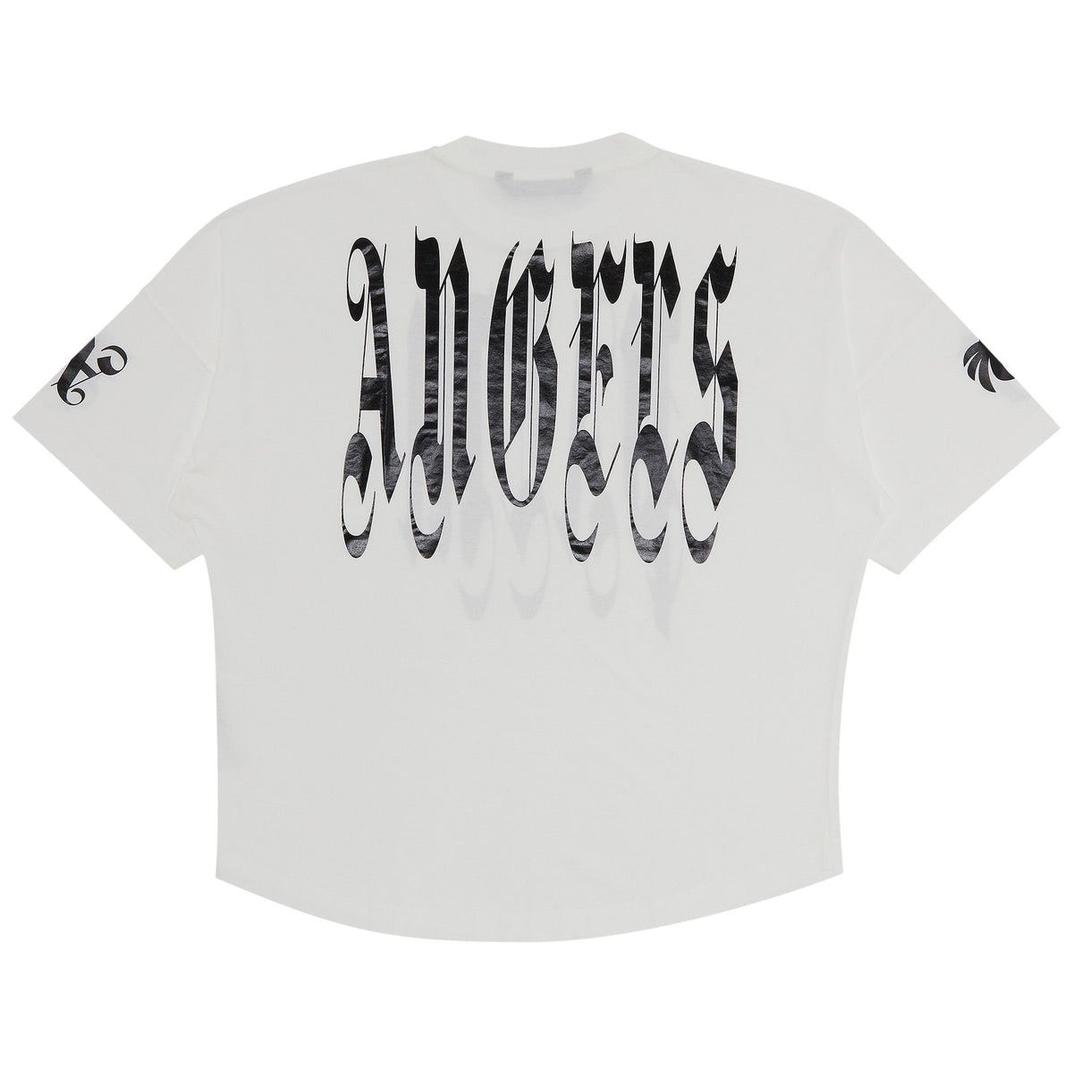 Palm Angels Back Gothic Palm Over Tee 'Off White/Black' - posterior