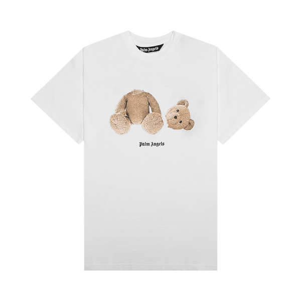 Palm Angels Bear Classic Tee 'White/Brown' - frontal