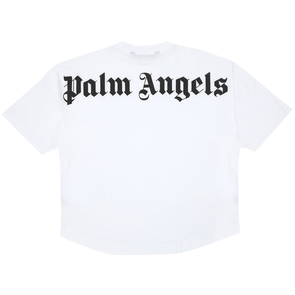 Palm Angels Classic Logo Over Tee 'White/Black' - frontal