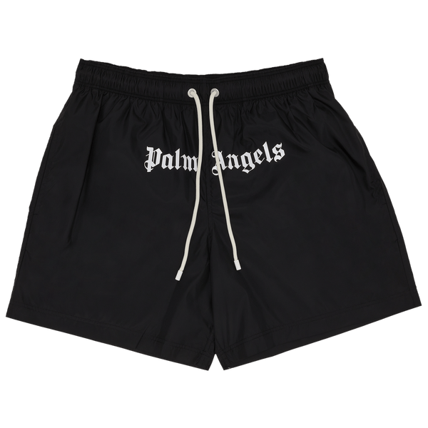 Palm Angels Classic Logo Swimshorts 'Black' - frontal