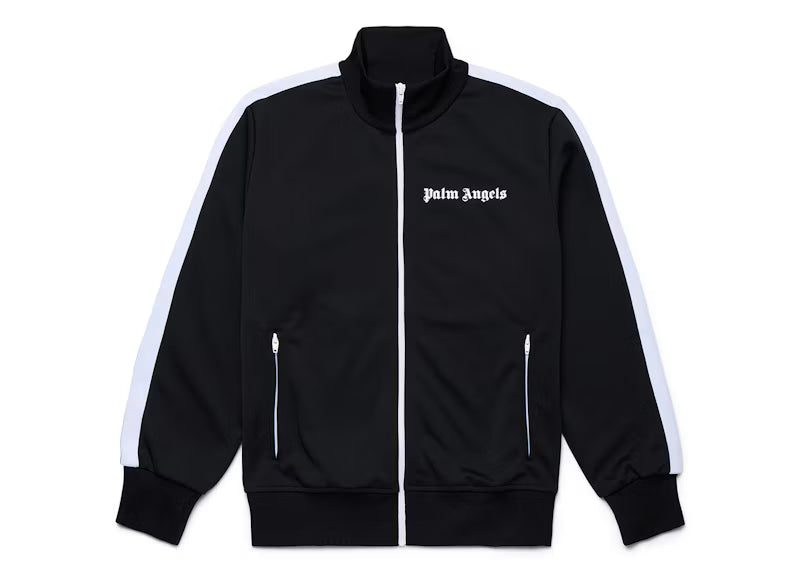 Palm Angels Classic Track Jacket Black/White SS22 - frontal