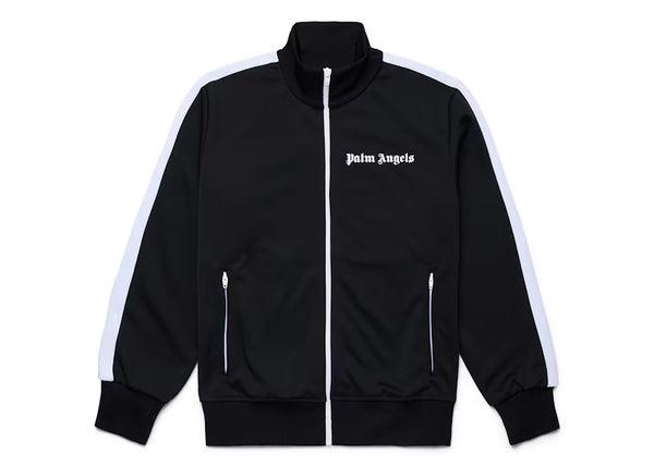 Palm Angels Classic Track Jacket Black/White SS22 - frontal