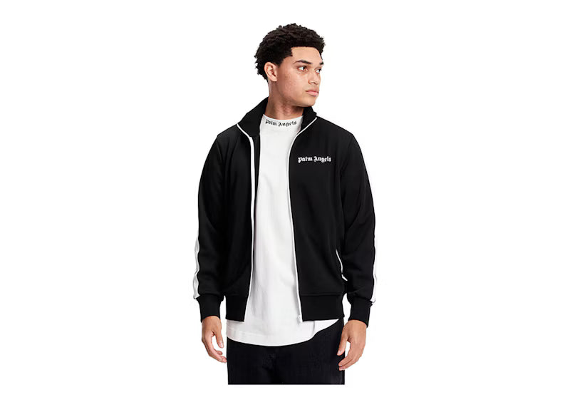 Palm Angels Classic Track Jacket Black/White SS22 - posterior