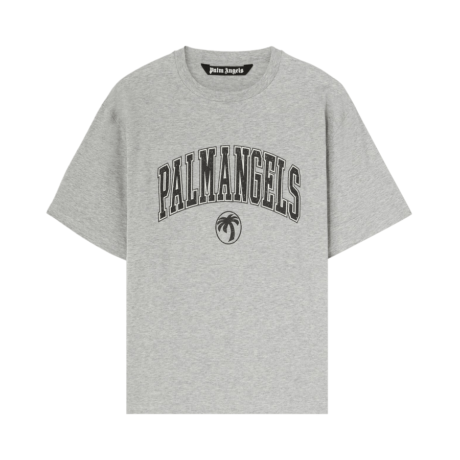 Palm Angels College Palm Slim Tee 'Grey Melange'
