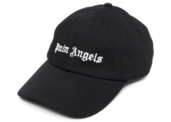 Palm Angels Embroidered Logo Cap Black - frontal