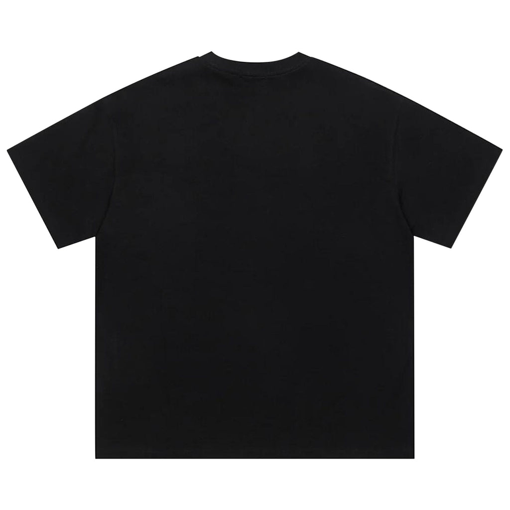 Palm Angels NY Monogram Spray Tee 'Black/Blue' - posterior