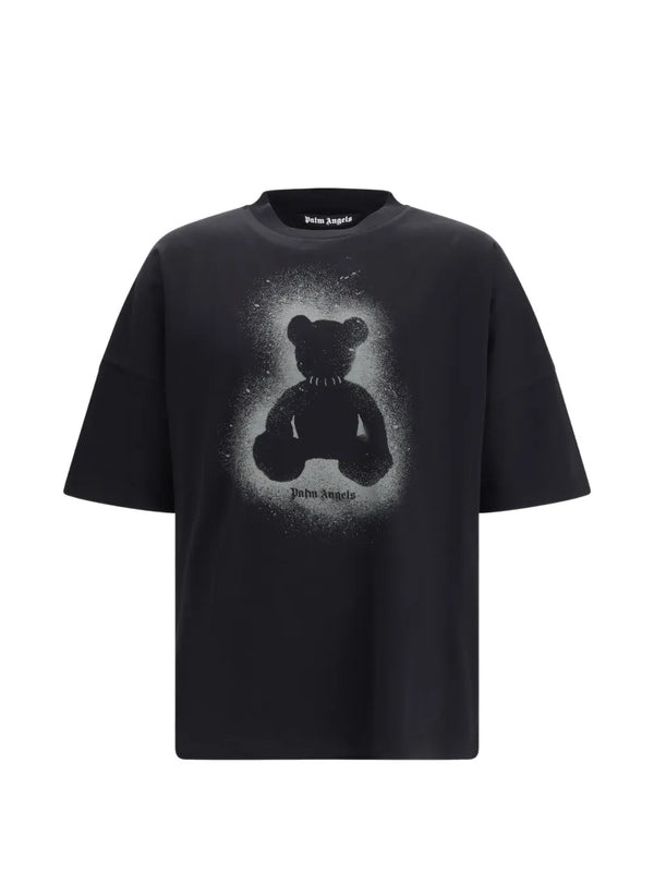Palm Angels playera con oso estampado - frontal