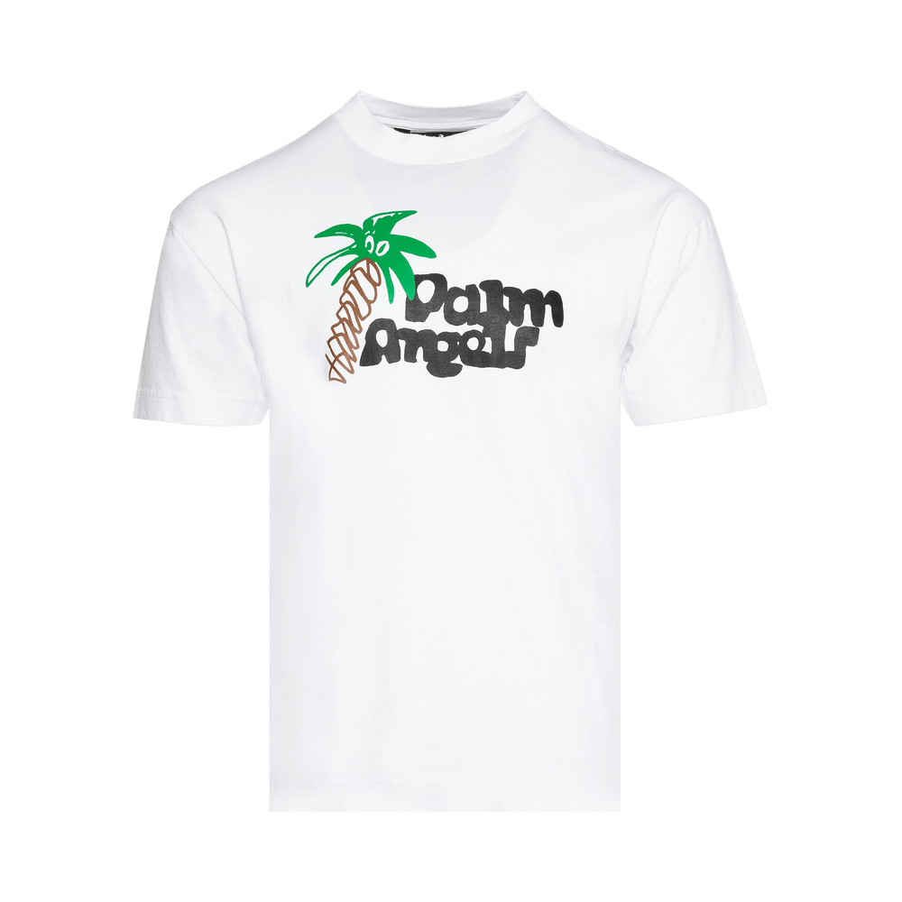 Palm Angels Sketchy Classic Tee 'White/Black' - frontal