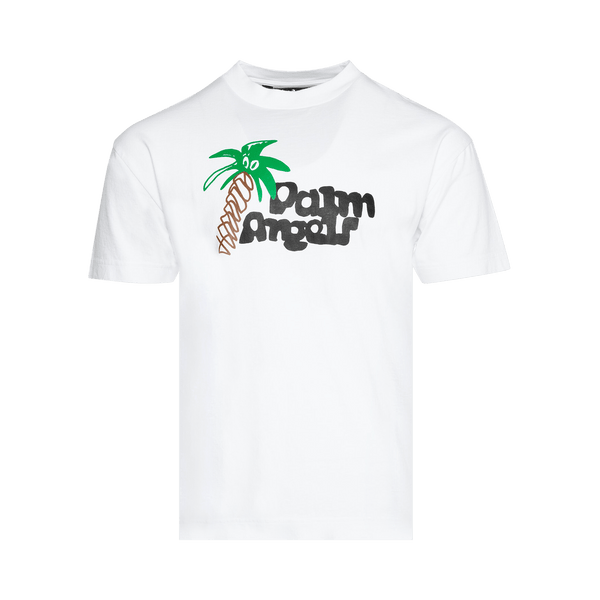Palm Angels Sketchy Classic Tee 'White/Black' - frontal