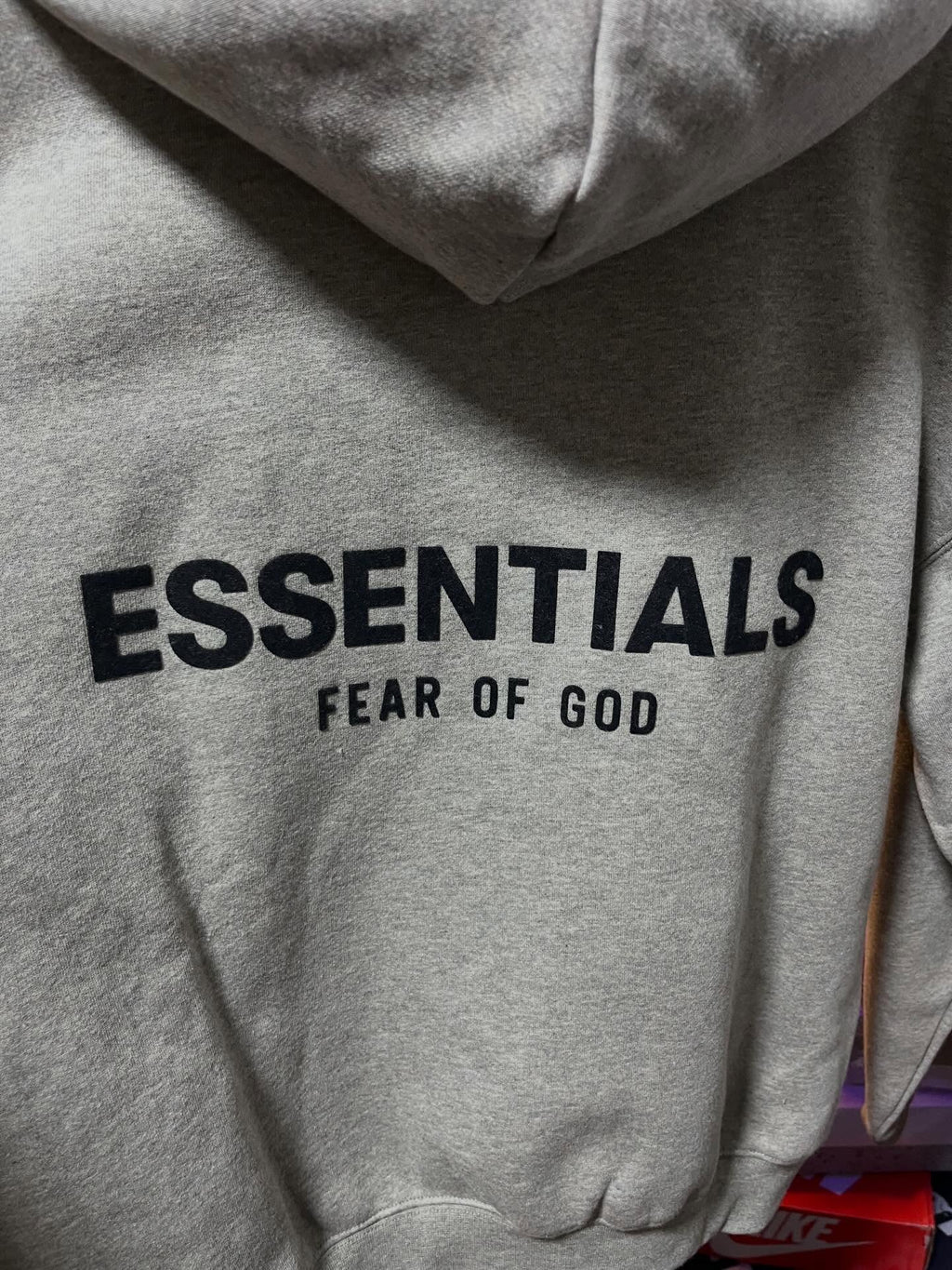 Sudadera con capucha Fear of God Essentials 'Dark Oatmeal'