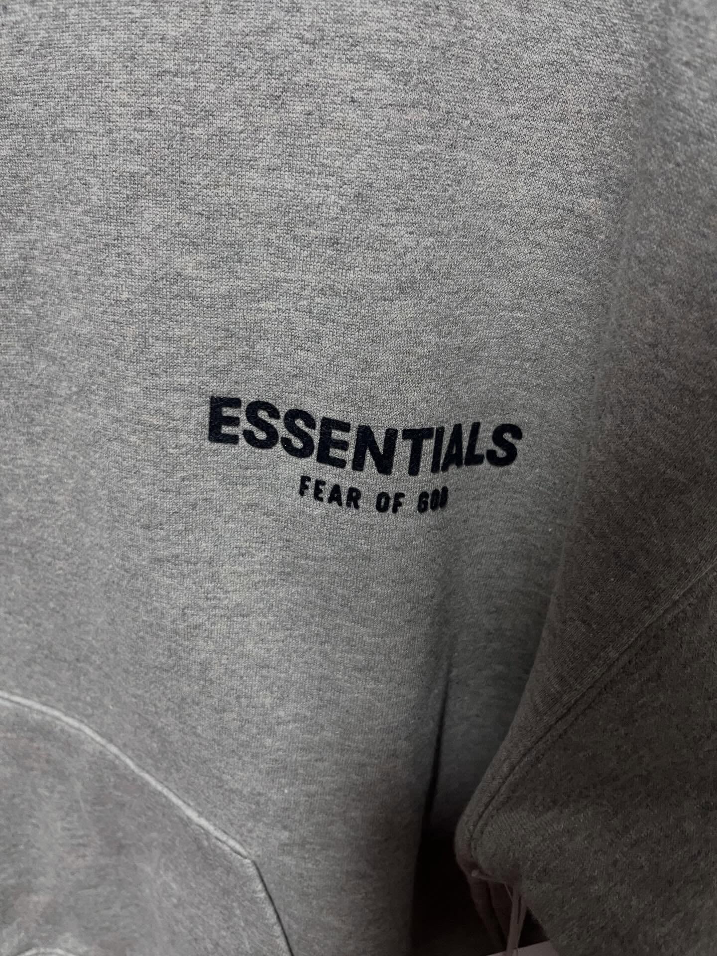 Sudadera con capucha Fear of God Essentials 'Dark Oatmeal'