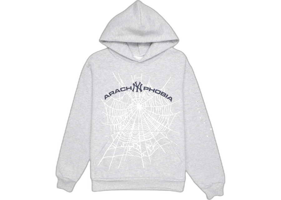 Sp5der Arach My Phobia Hoodie Ash Grey