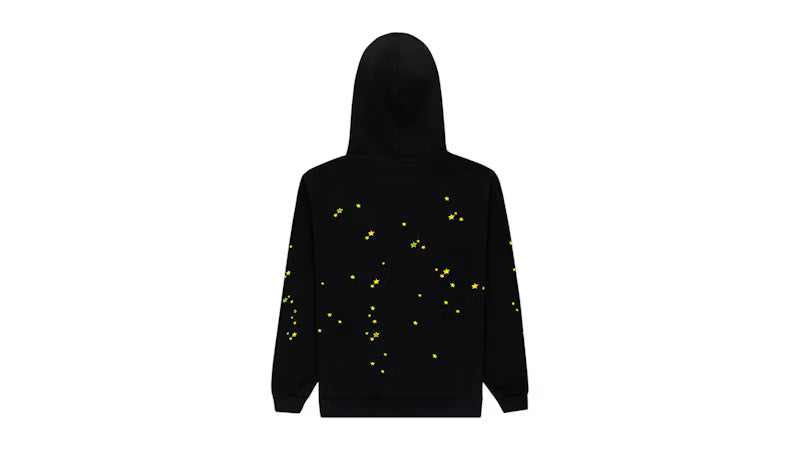 Sp5der Atlanta Hoodie Black - posterior