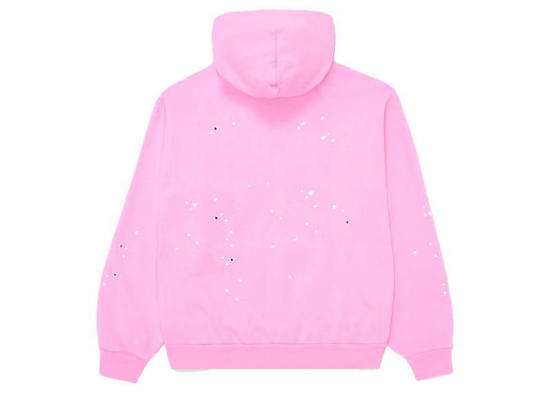 Sp5der Atlanta Hoodie Pink - posterior