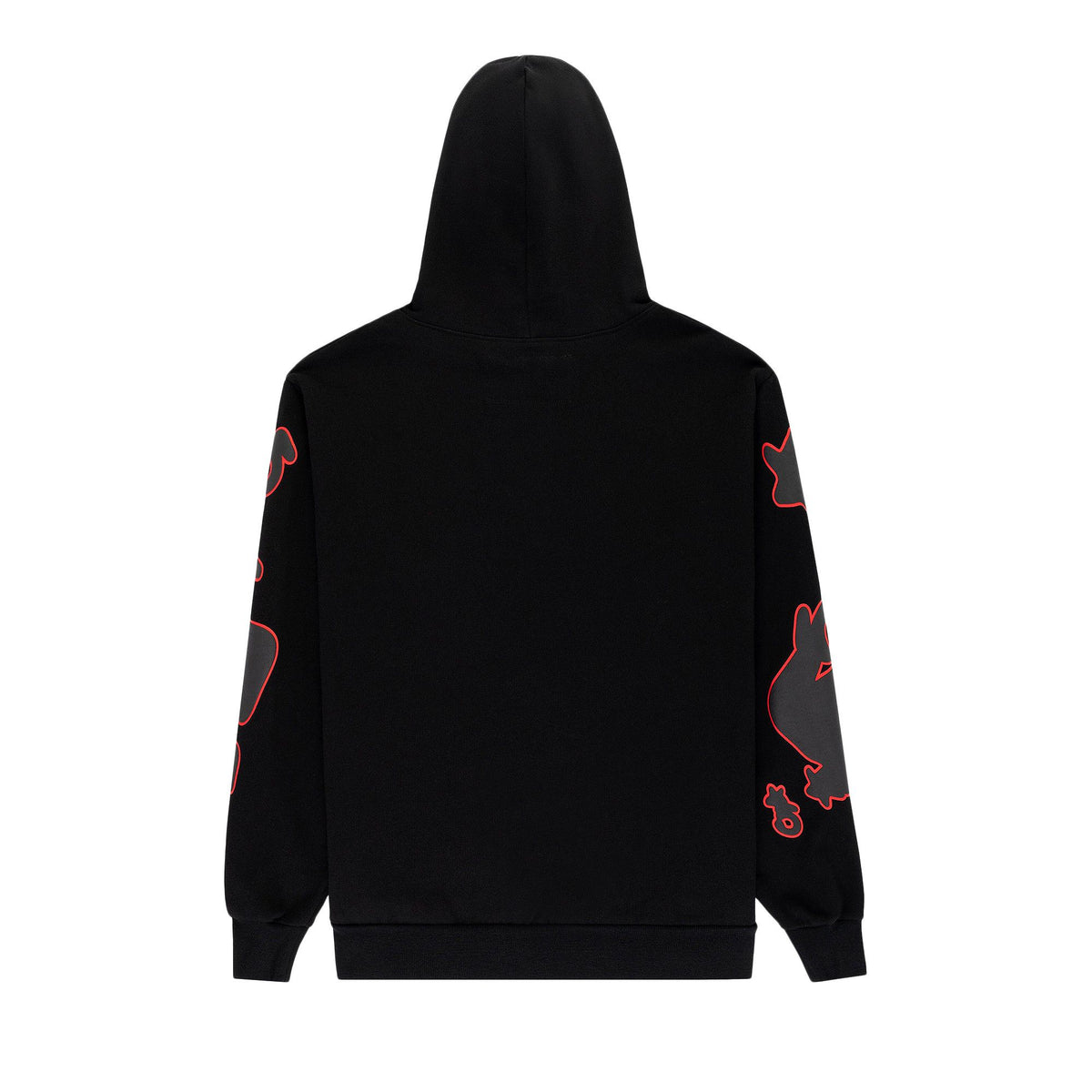Sp5der Beluga Outline Hoodie 'Black' - posterior