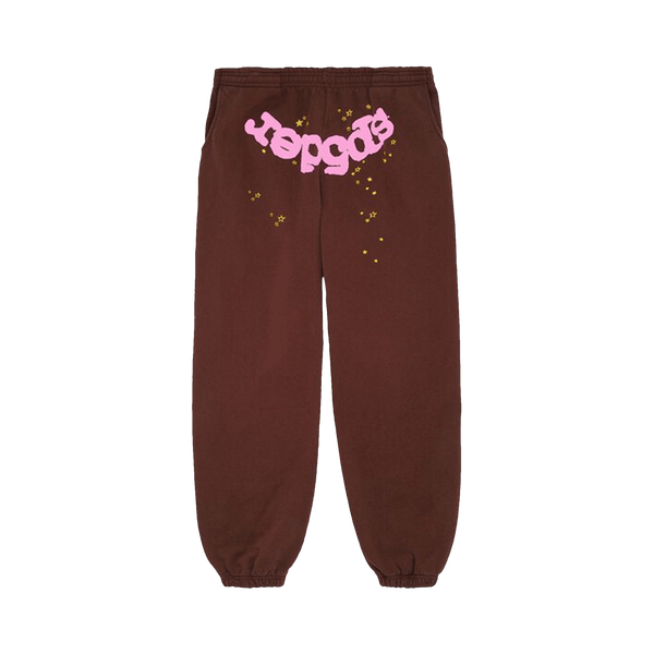 Sp5der Classic Sweatpant 'Brown' - frontal