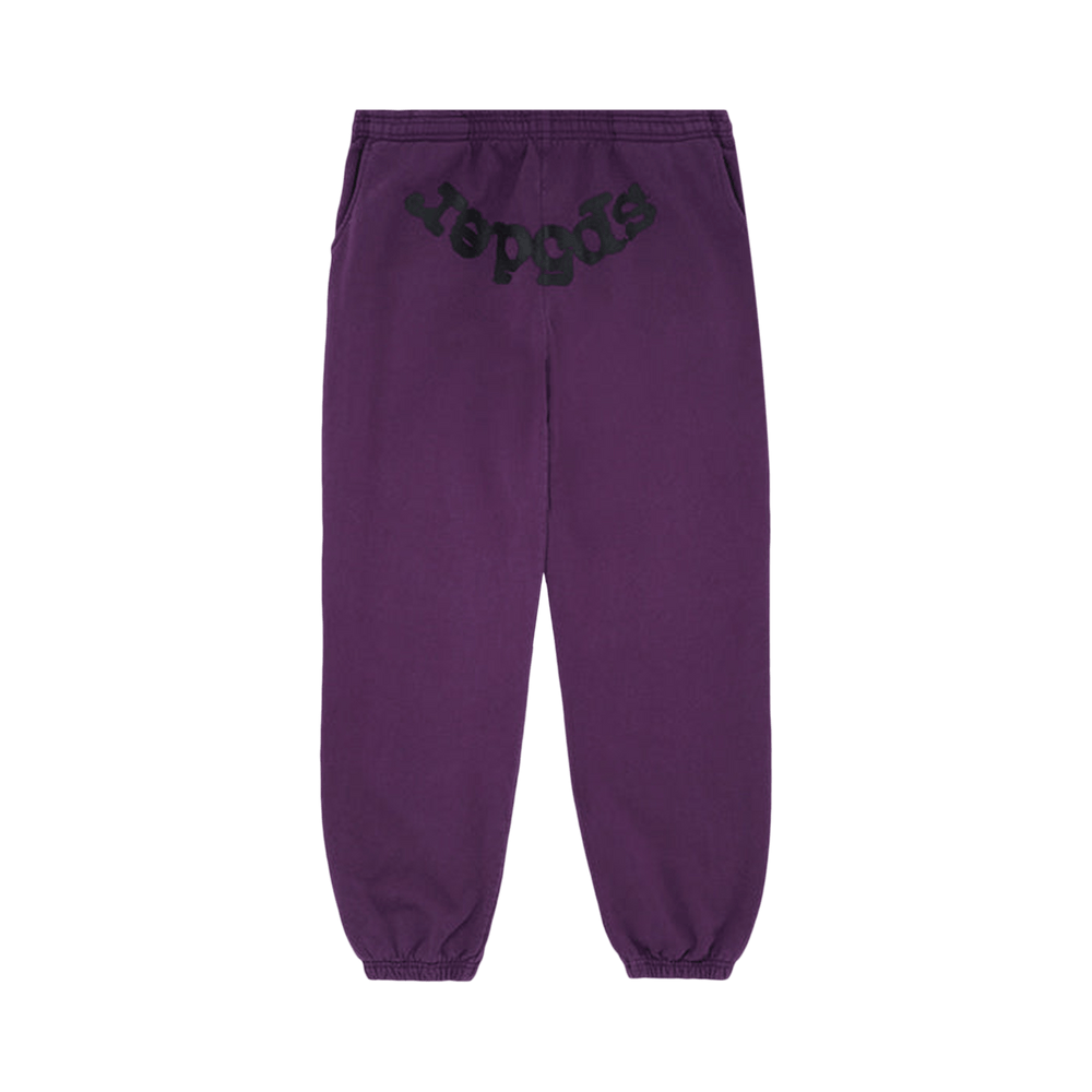 Sp5der Classic Sweatpant 'Grape' - frontal