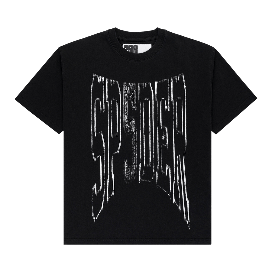 Sp5der Diffused Collegiate Tee 'Black'