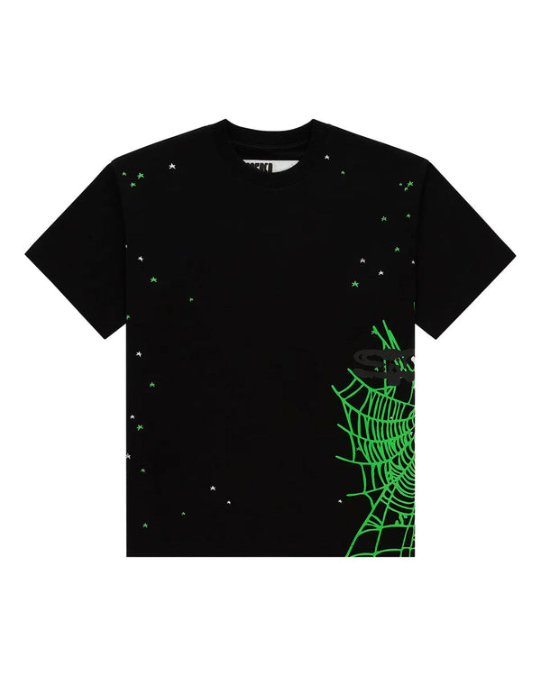 Sp5der Heavy Web SS Tee Black - frontal