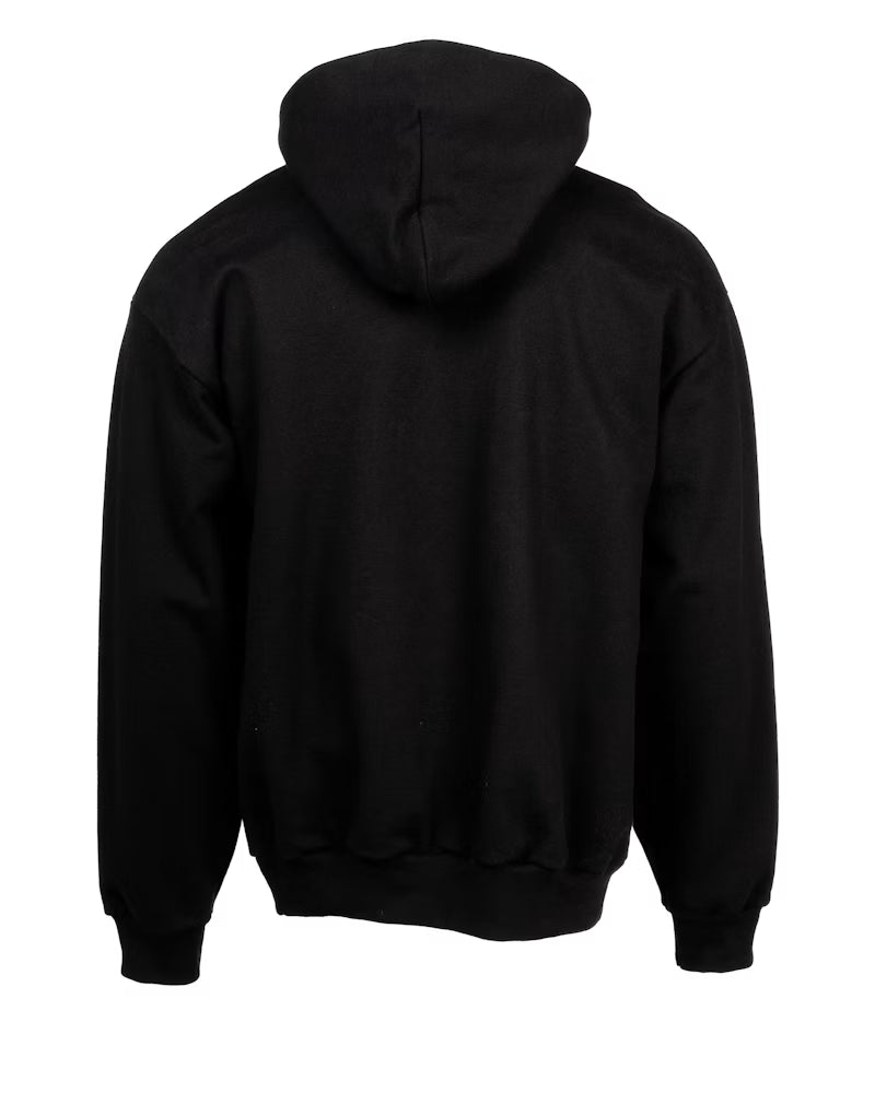 Sp5der OG Rhinestone Logo Hoodie Black - posterior