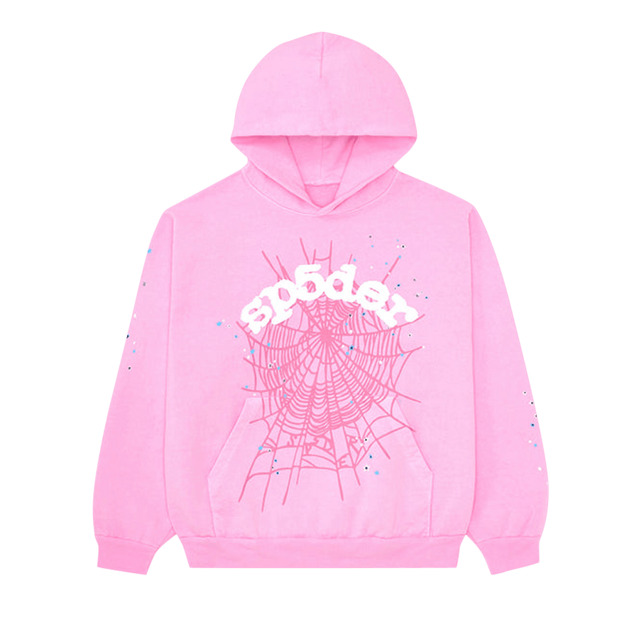 Sp5der OG Web Hoodie 'Pink'