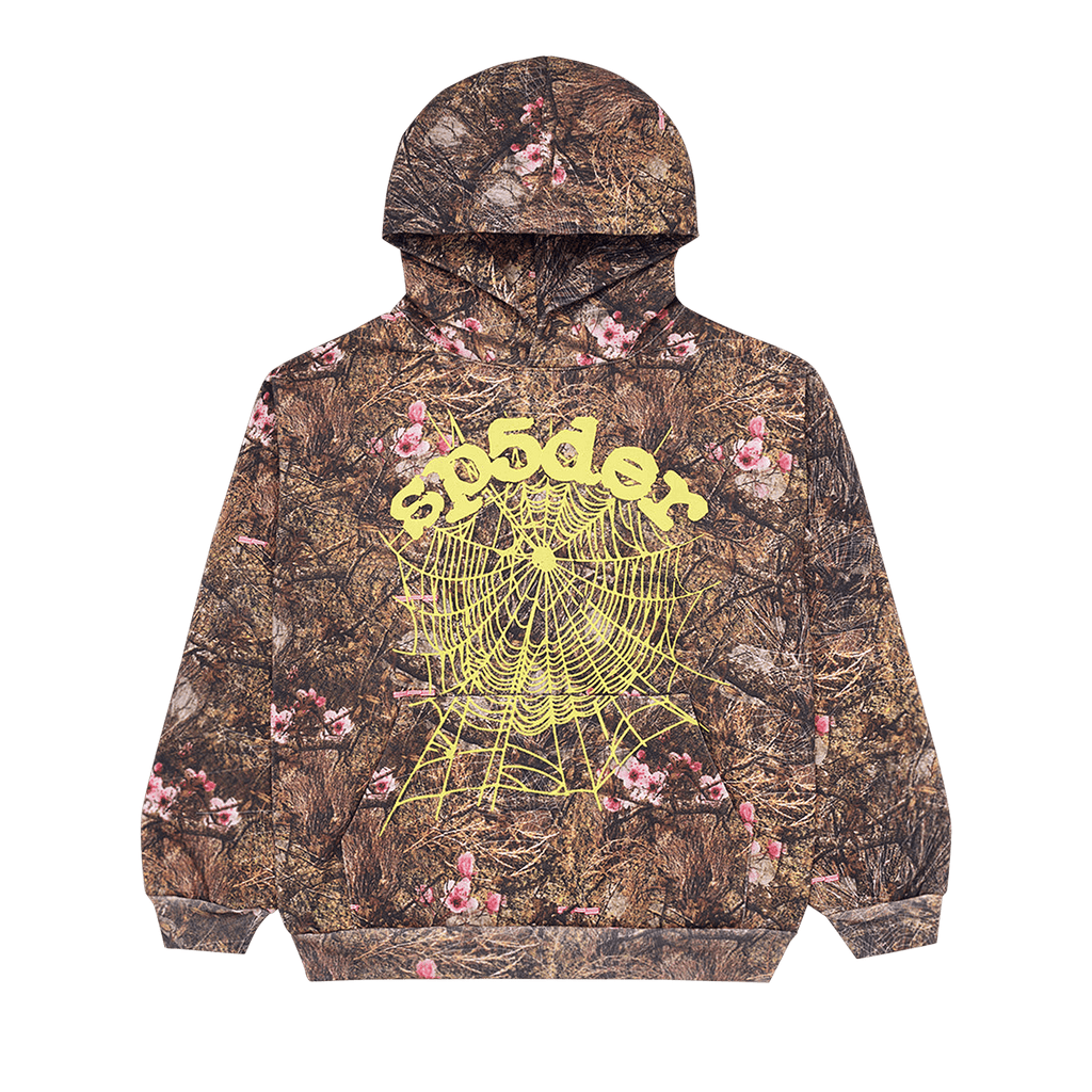 Sp5der OG Web Hoodie 'Real Tree' - frontal