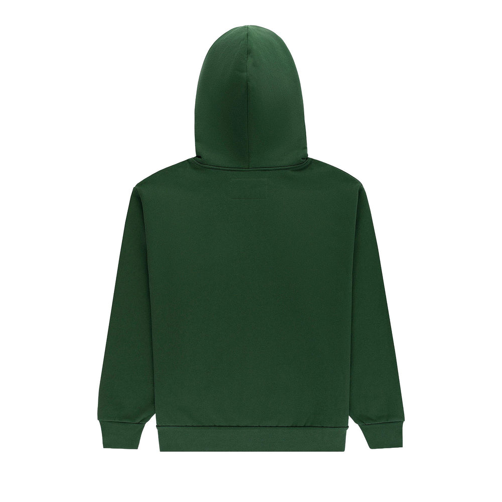 Sp5der Og Web Studded Zip Hoodie 'Green' - posterior