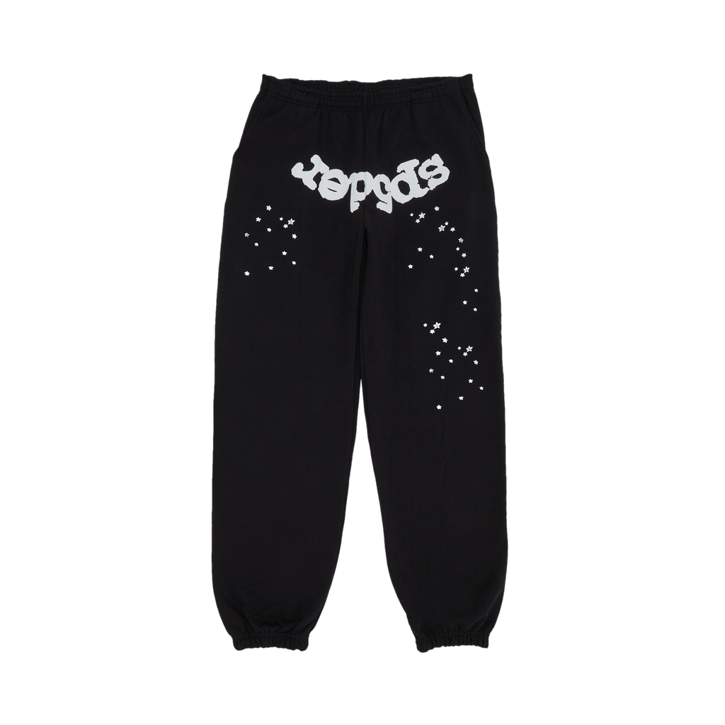 Sp5der OG Web Sweatpants 'Black' - frontal