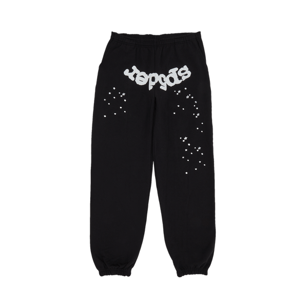 Sp5der OG Web Sweatpants 'Black' - frontal