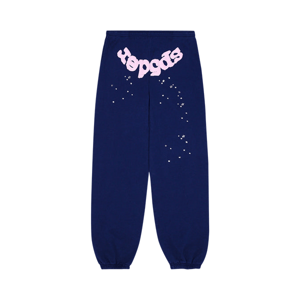 Sp5der OG Web Sweatpants 'Navy' - frontal