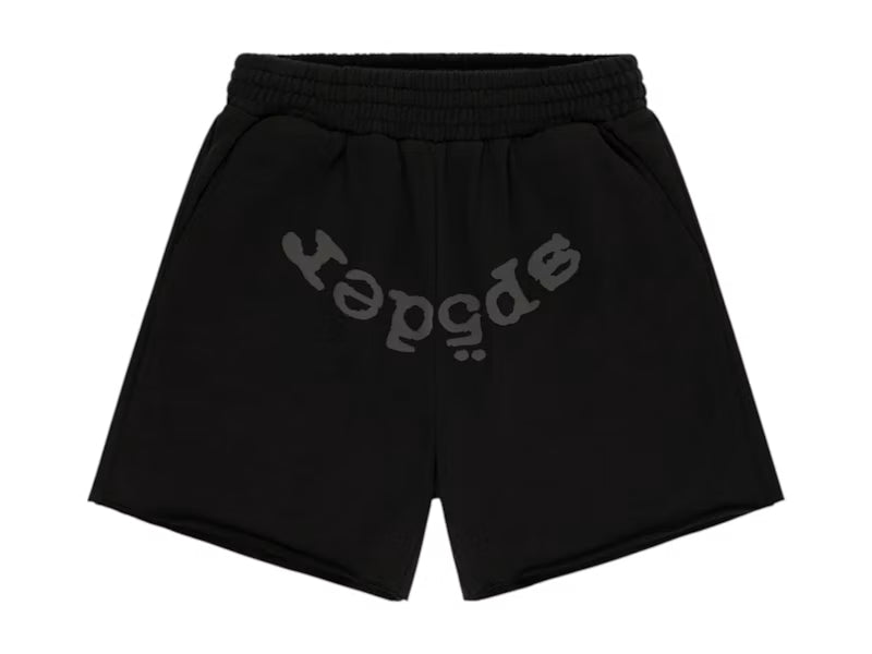 Sp5der OG Web V2 Rhinestone Short Black - frontal