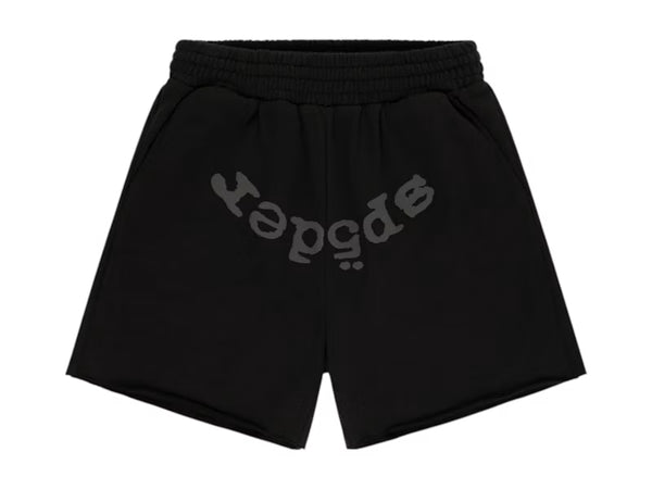 Sp5der OG Web V2 Rhinestone Short Black - frontal