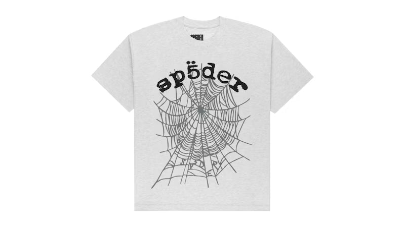 Sp5der OG Web V2 Tee Heather Grey