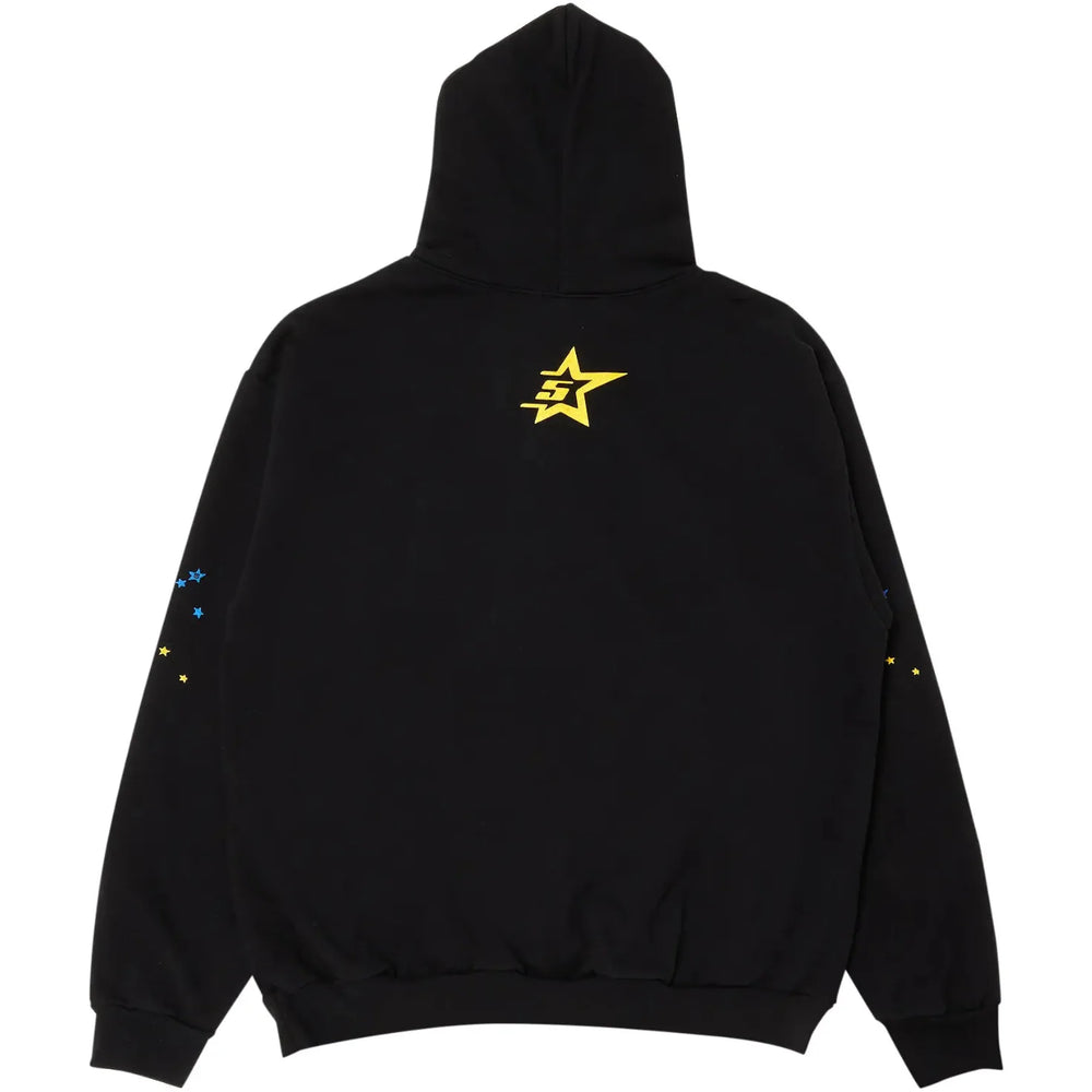 Sp5der P*nk Hoodie 'Black' - posterior