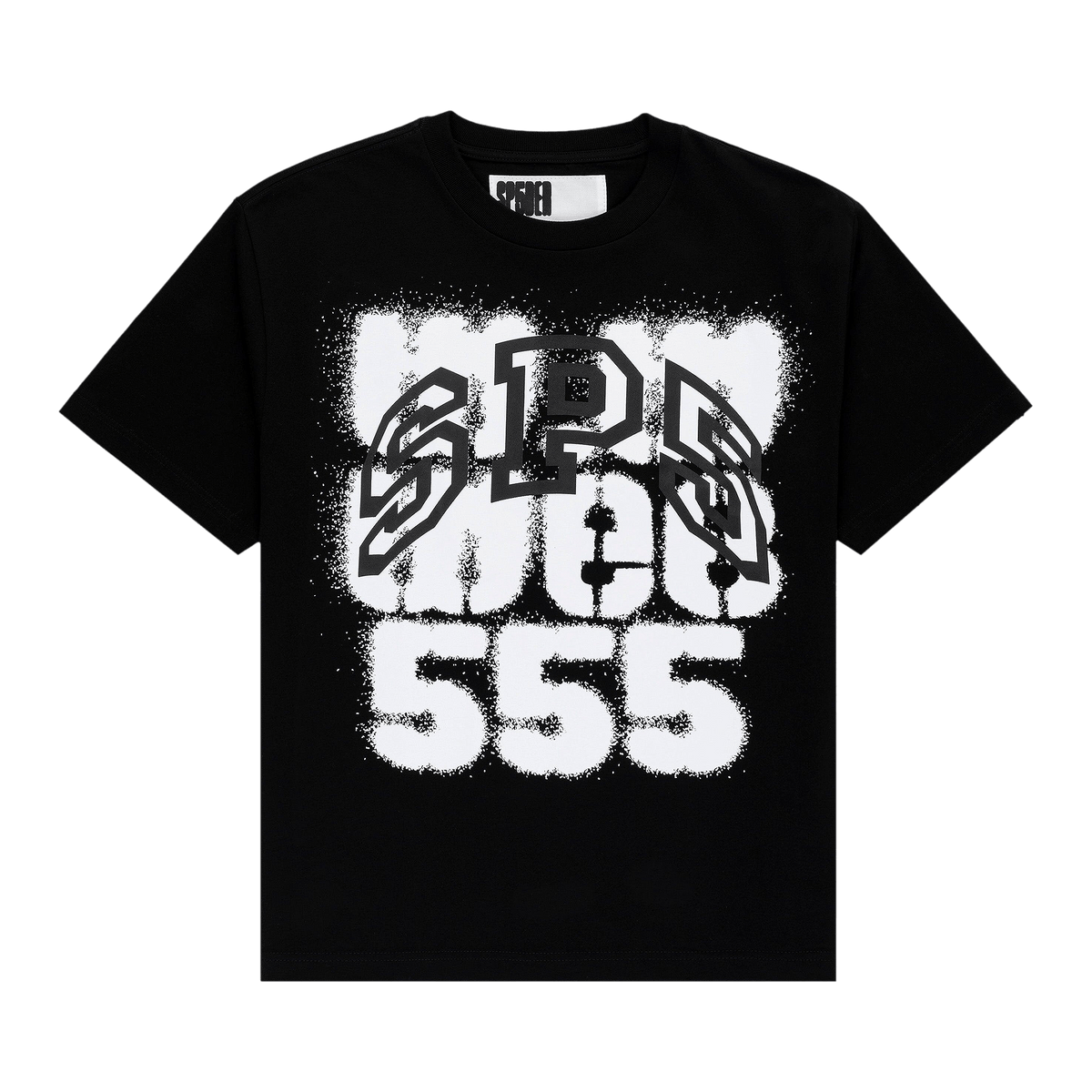 Sp5der Sp555 Tee 'Black' - frontal